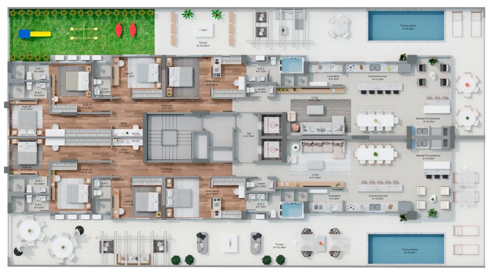 planta Apartamento Diferenciado